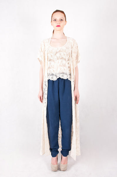 Lace Cardi - Cream