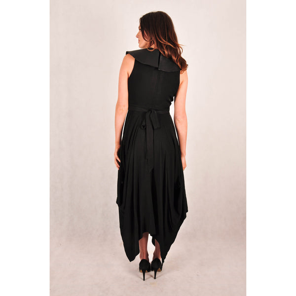 black crossing the line dress zaccaria