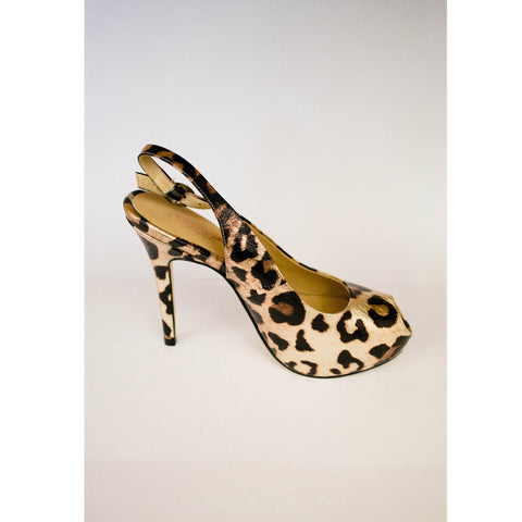 metallic leopard elizabeth pumps keilana skye