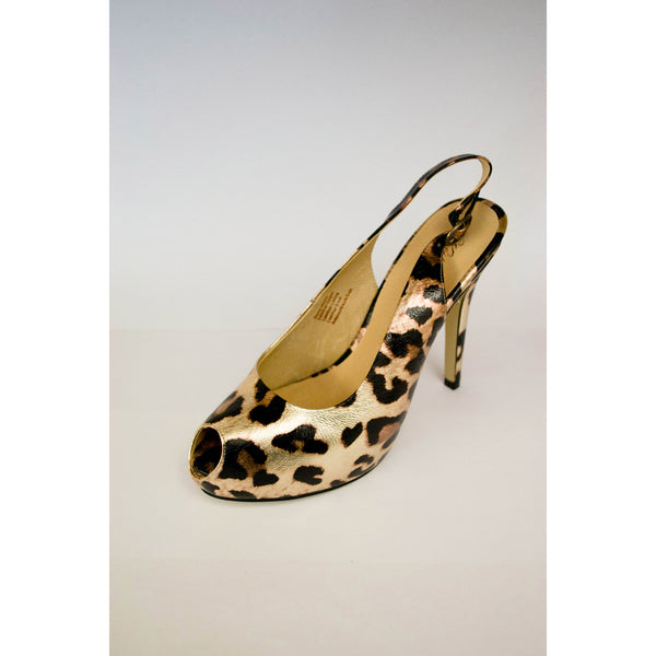 metallic leopard elizabeth pumps keilana skye