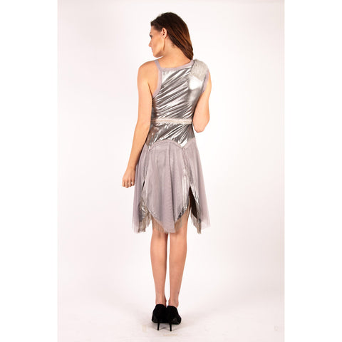 silver embellished flapper dress kathryn beker