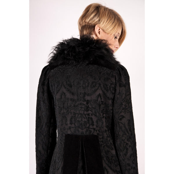 black fur coat kathryn beker