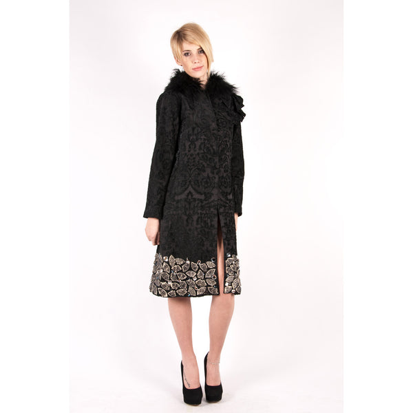 black fur coat kathryn beker