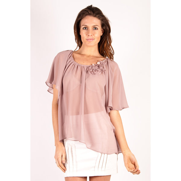 dusty pink gem top eva Q