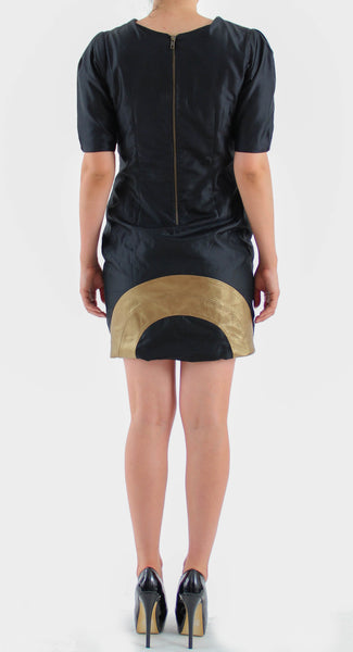 goddess-dress-divya-r-black-gold-silk-leather-back-1