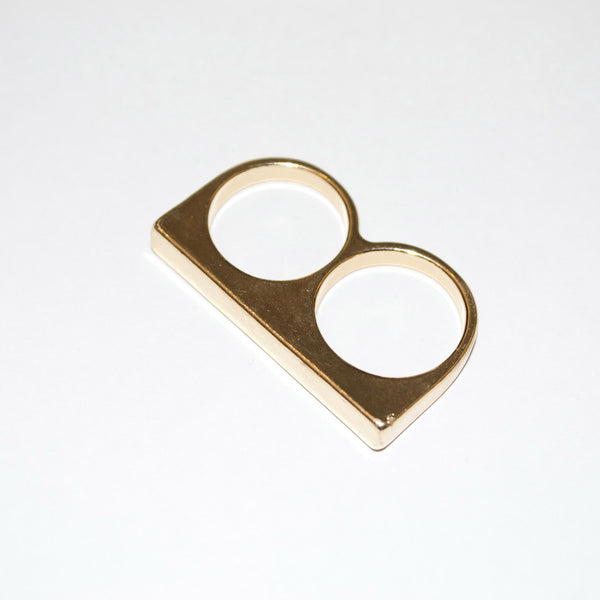 gold two finger ring misha in siberia