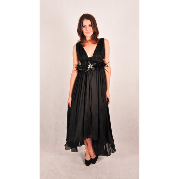 black i run to you dress zaccaria