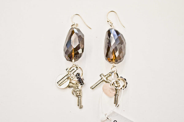 silver kate earrings cavarra