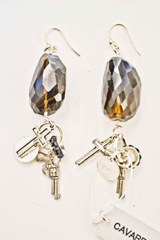 silver kate earrings cavarra