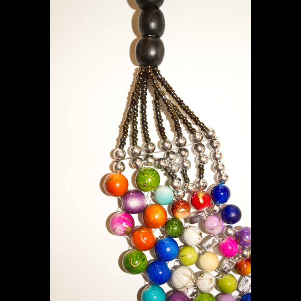 multi coloured la cuenta necklace sol hermana