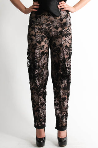 Lace front spike trousers