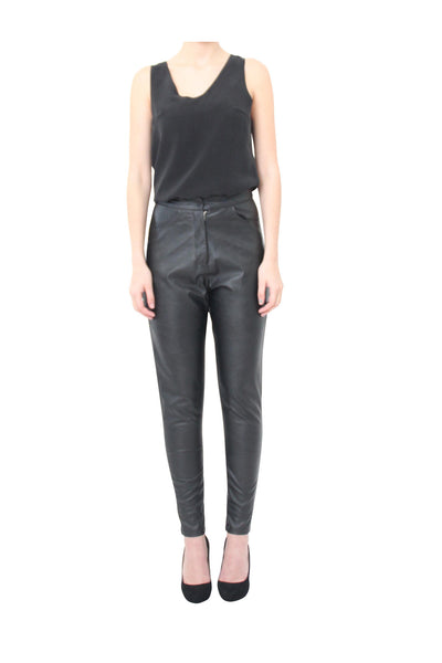 black leather pants sol hermana