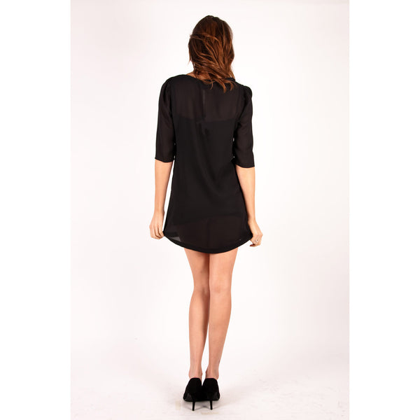 black never forget dress eva Q