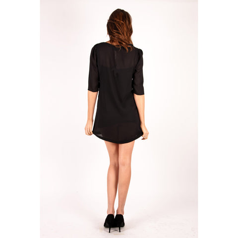 black never forget dress eva Q