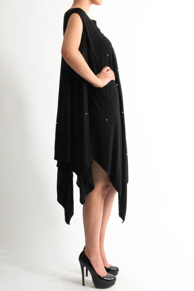 oversized-beaded-black-dress-matcho-suba-side-1