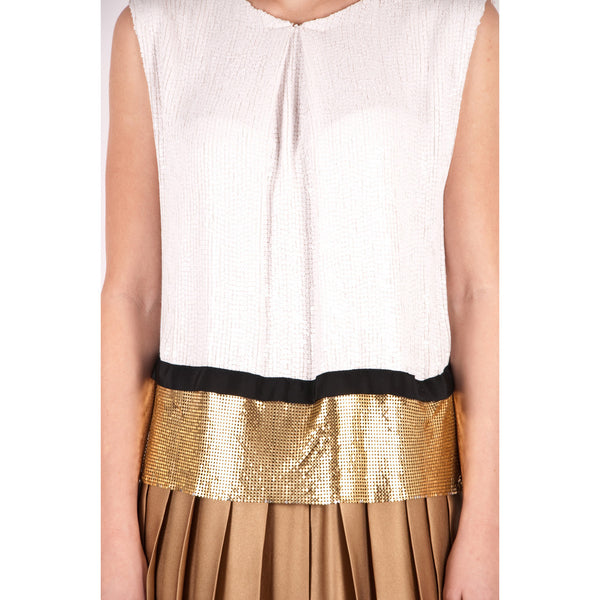 white/gold-pleat-drop-waist-dress-kathryn-beker