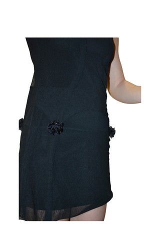 black mini shift dress marion liese