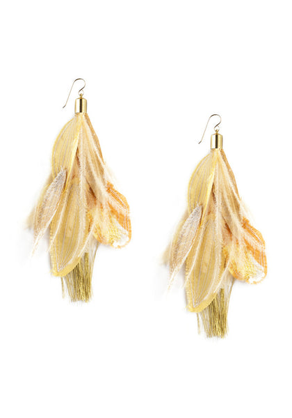 gold silia feather jude