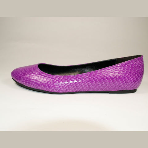 mauve snake ballet flats shoes of prey