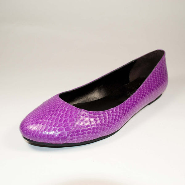 mauve snake ballet flats shoes of prey