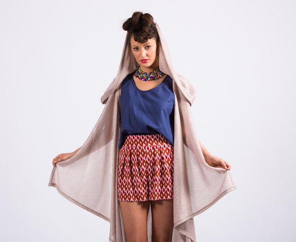 Knit cape