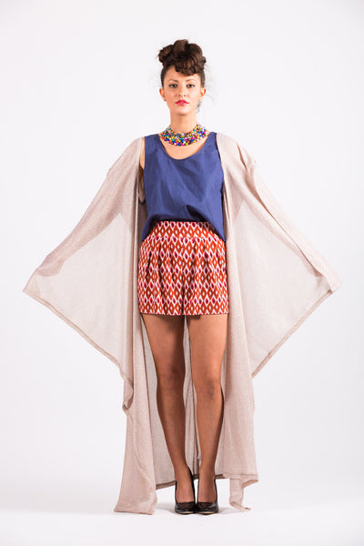 Knit cape