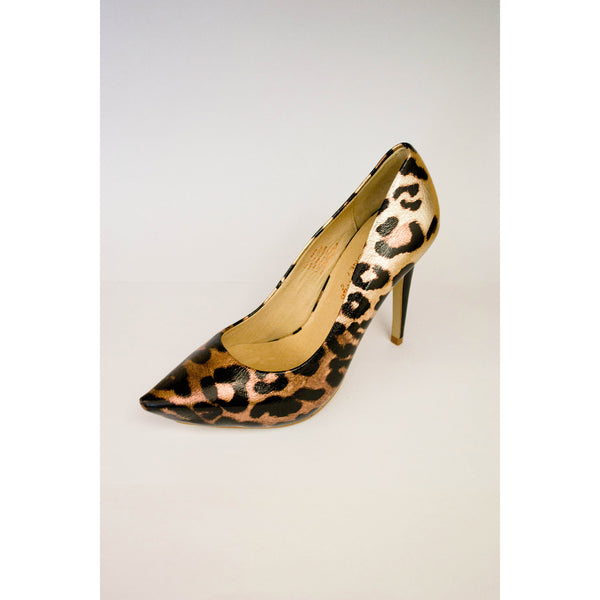 metallic leopard stevie pumps keilana skye