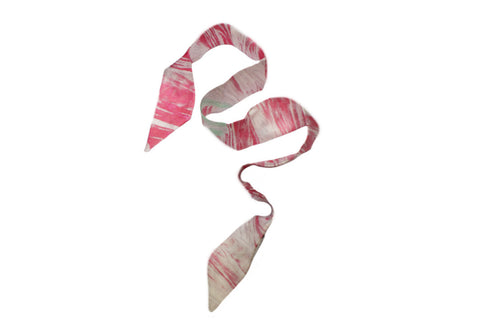 Swirl Peony Ribbon Scarf