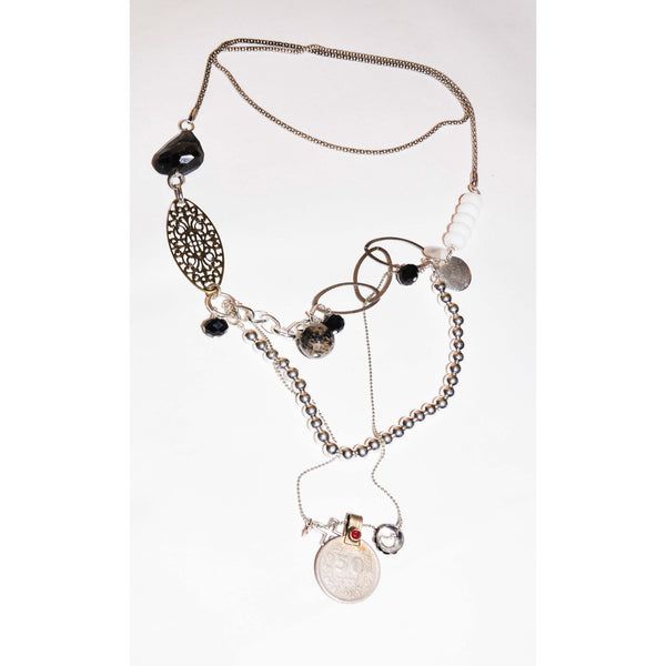 silver talulah & agenta necklace cavarra
