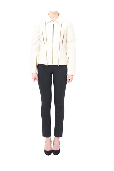 cream temptation jacket pelle d'arte