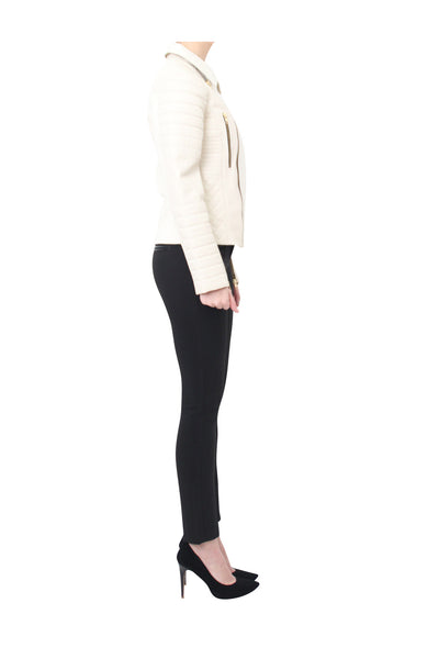cream temptation jacket pelle d'arte