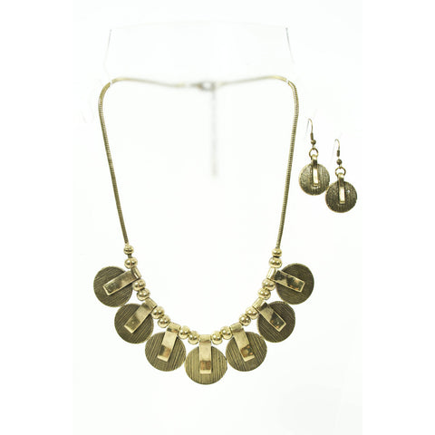 Tribal Disk Necklace Set