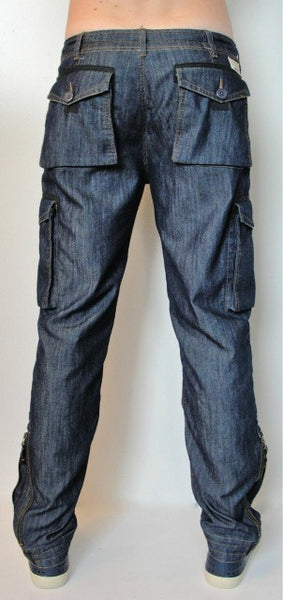 indigo utility zip pants citizen deconstructed