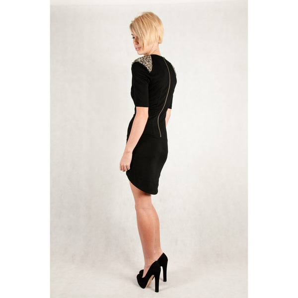 black wintertime love dress zaccaria