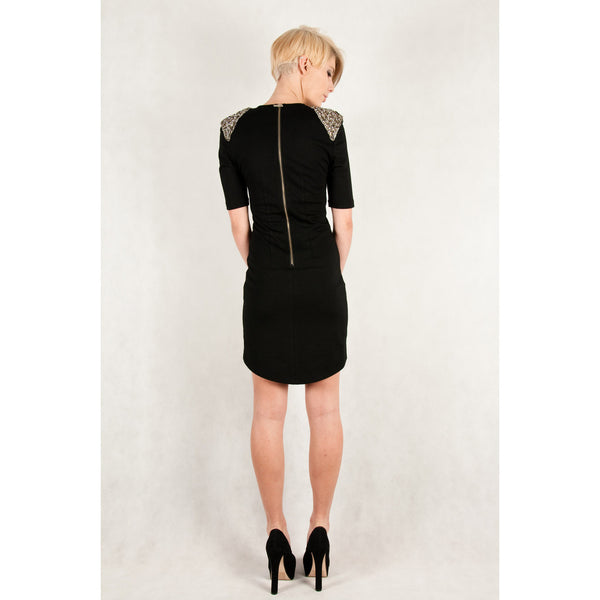 black wintertime love dress zaccaria