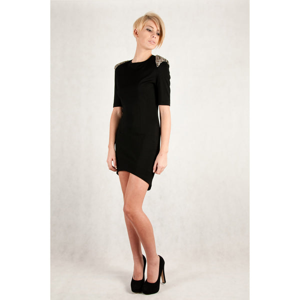 black wintertime love dress zaccaria