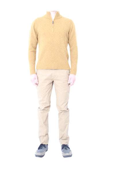 zip neck pullover clemente talarico 