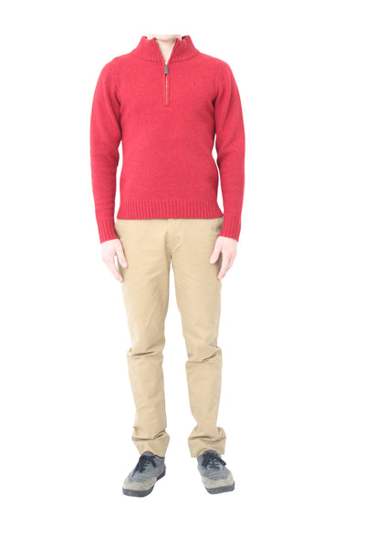 zip neck pullover clemente talarico 