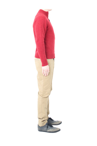 zip neck pullover clemente talarico 